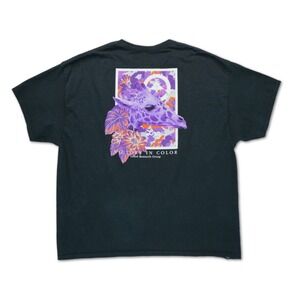 LRG Lifted Research Group Camo Tribe Short Sleeve Graphic T-Shirt Mens 3XL Black